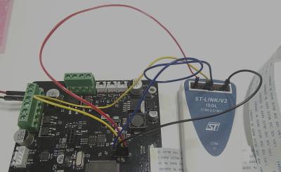  Connecting Chitu FX446 Controller board to STLink